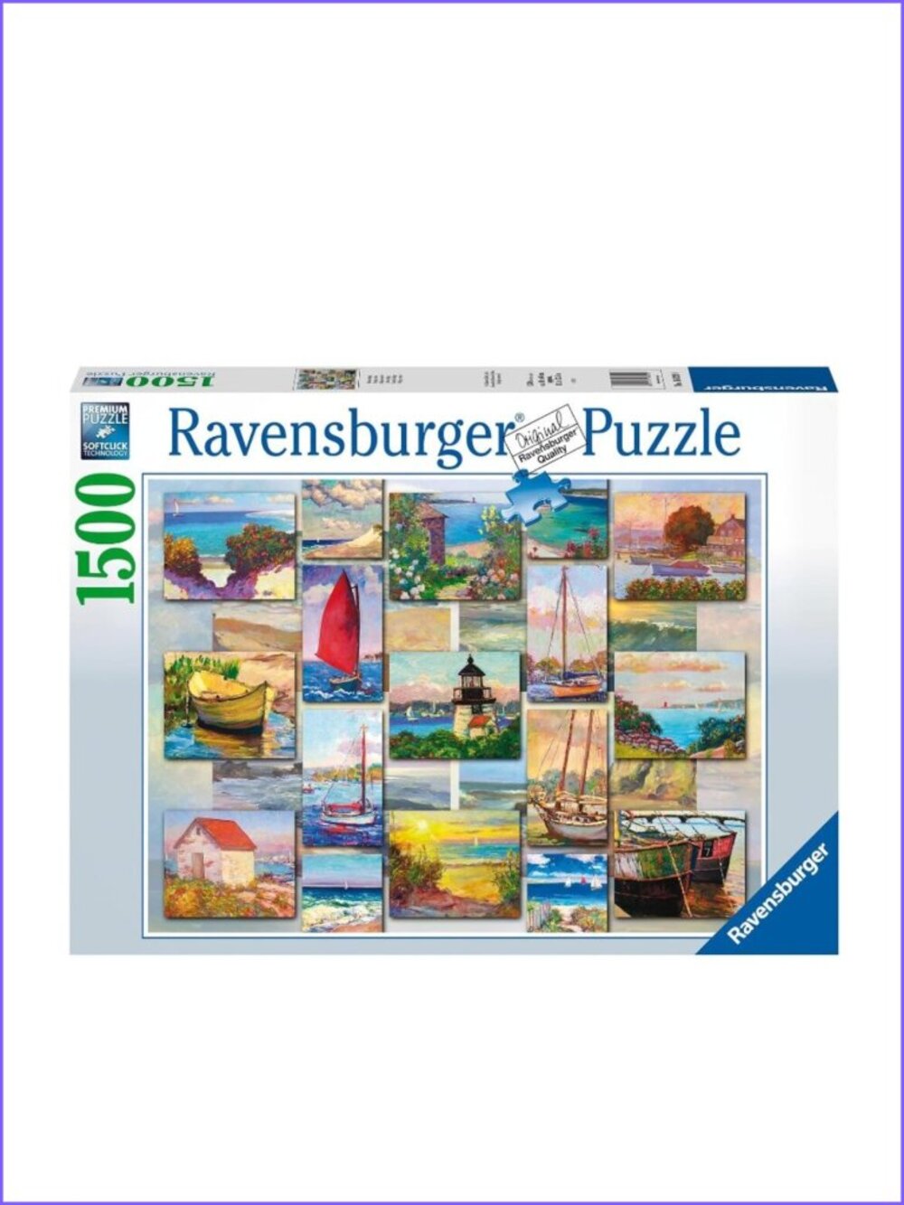 Ravensburger 1500pcs Puzzle-Coastal Collage | Adult Puzzles   New In Box